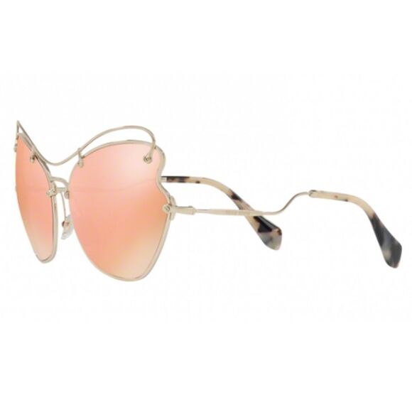 Miu Miu Sunglasses Pink/Gold Mirror - Picture 3 of 6